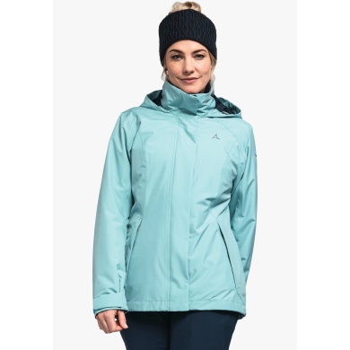 Schöffel Winter Jacket 3in1 Partinello (waterproof and windproof + fleece jacket) light blue Women